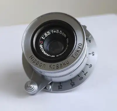 W-Nikkor C 3.5cm F3.5 Leica LTM, L39, Film Camera Lens Leitz, View more