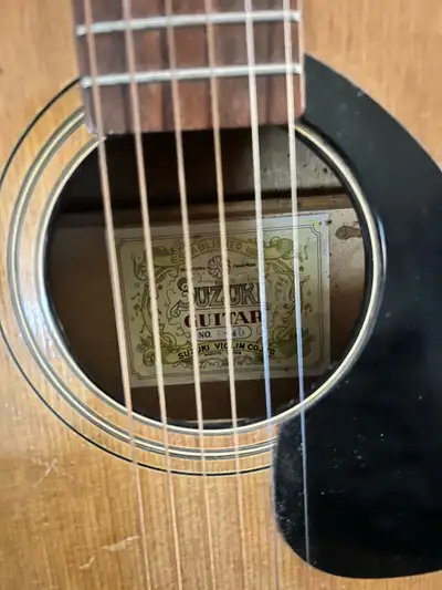 1960-1970 Vintage Suzuki F-40 guitar, View more