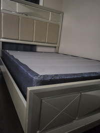Bed frame with box and chest