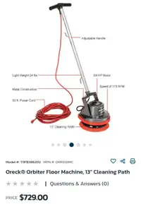 Oreck® Orbiter Floor Machine, 13" Cleaning Path