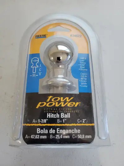 • Brand new; never used • Solid Steel, chrome finish • 2,000 lb load rating