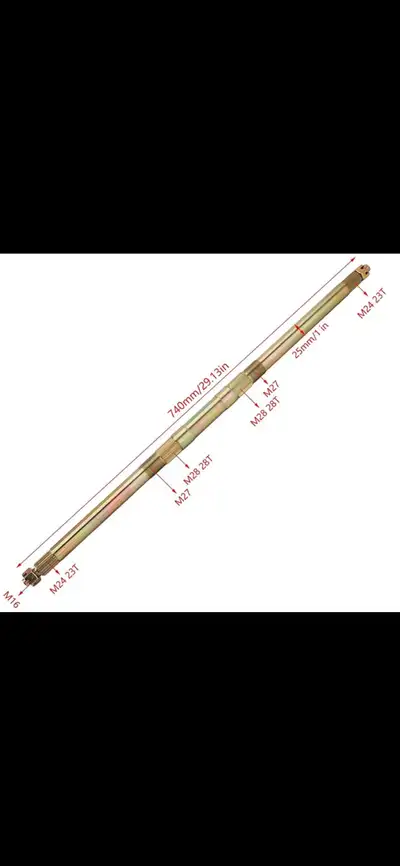 New rear axle for ATV or Go Cart Price Reduced To $40.00 Thanks!