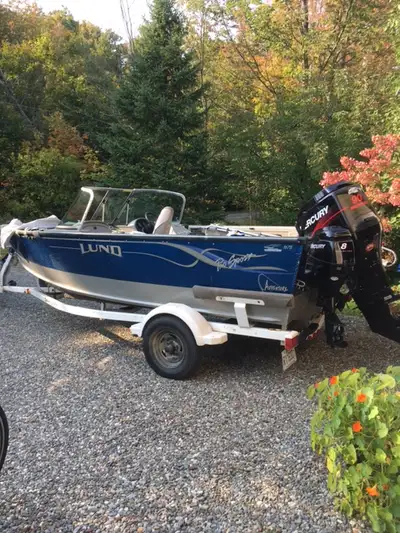 Bateau Lund Adventure Pro Sport 1675 , bien entreposé a chaque année , peu utilisé, très propre (a v...