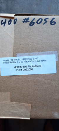 Box of Photo Sheets 4 inches x 6 inches