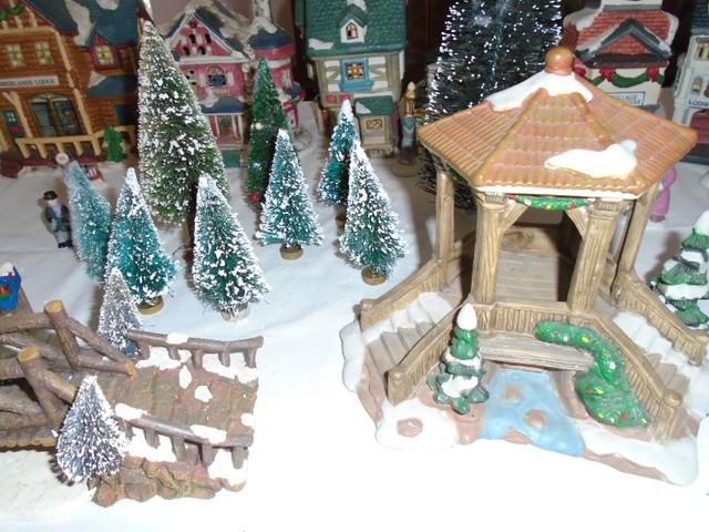 56 Piece Ceramic Christmas Village Houses $290. For all in Holiday, Event & Seasonal in Thunder Bay - Image 2