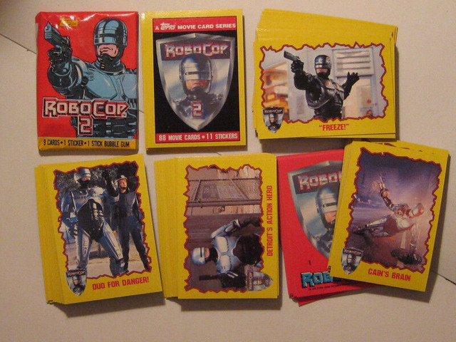 ROBOCOP 2  CARD SET 1990- 88 CARD SET PLUS 11 STICKERS (TOPPS) dans Art et objets de collection  à Longueuil/Rive Sud