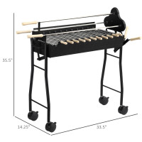Outdoor Cooking Grill Multifunctional Portable Charcoal Grill Ba