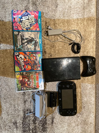 URGENT Wii u with game pad, pro controller 4 games