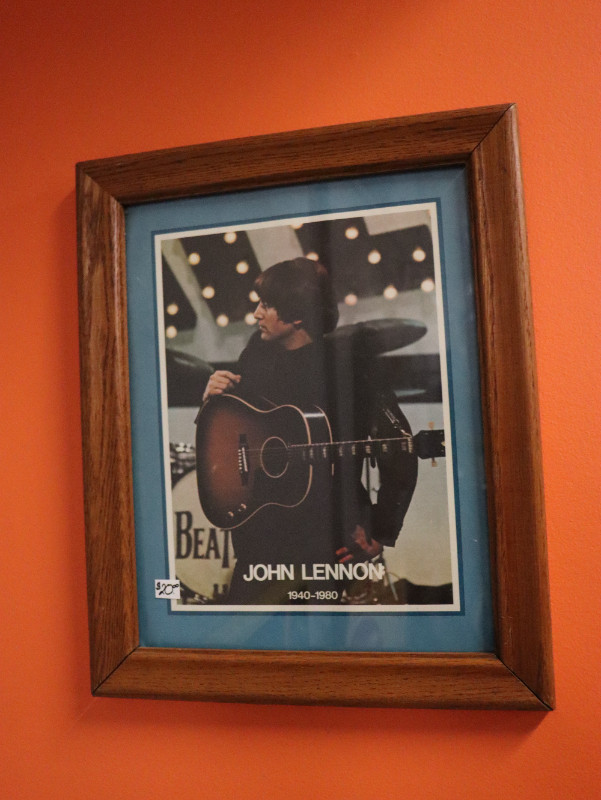 Framed Lennon Pic in Arts & Collectibles in Saint John