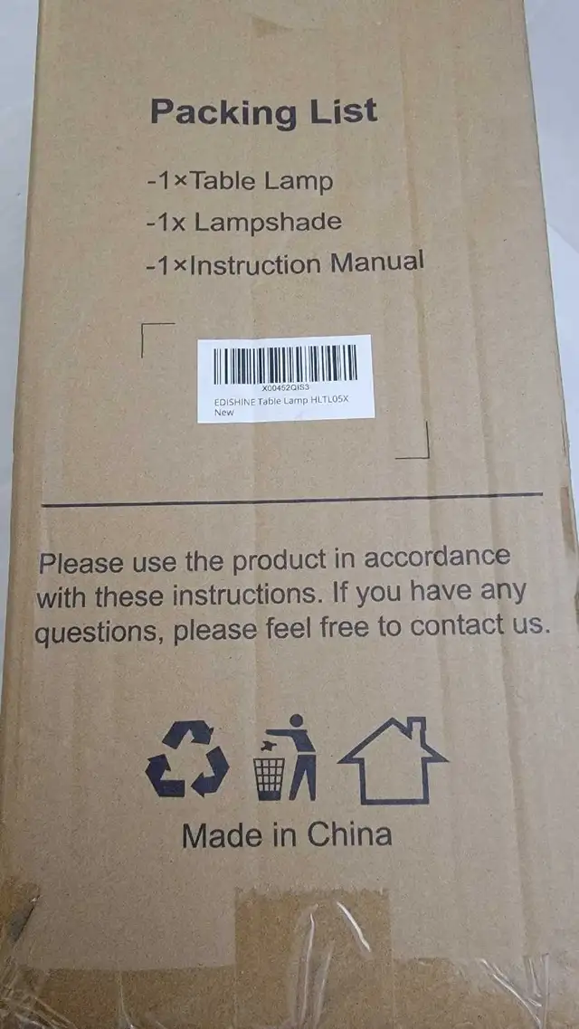 EDISHINE Mid Century Table Lamp, Solid Wood and Metal in Indoor Lighting & Fans in City of Toronto - Image 11