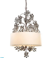 NEW ELK Winterberry 4 LightFruit Chandelier In Antique Darkwood