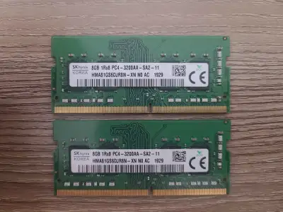 Hi There, selling my SK Hynix DDR4 SODIMM laptop 16GB (2x8GB) 3200Mhz RAM. Tested and taken out of a...
