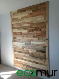 Mur en bois de palette recyclé !!!