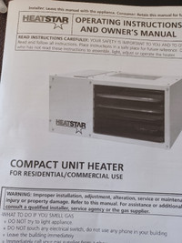 50,000btu Heatstar Compact Heater