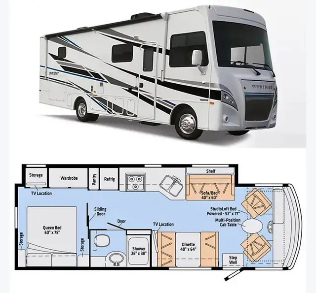 VR winnebago intent 29L 2019 in RVs & Motorhomes in Québec City - Image 2