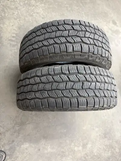 Pair of two tires 265/70/16 Cooper Destination AT3 Standard load 44PSI Next to new tread $300 obo Op...