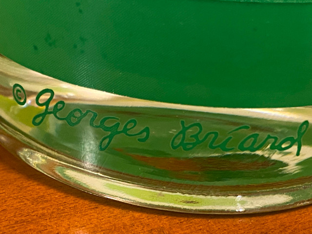 Georges Briard Rocks Low Ball Glasses Green White Stripe MCM in Arts & Collectibles in Oshawa / Durham Region - Image 3