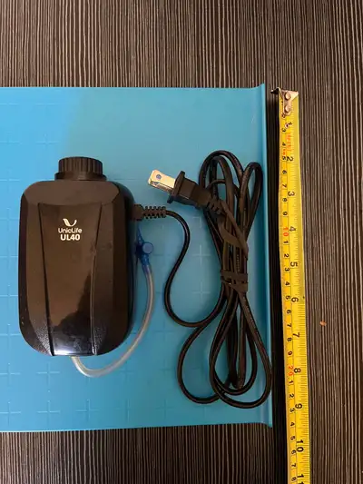 Adjustable Aquarium Air Pump 4-LPM 2 Outlets with Oxygen Accessories for 20-100 Gallon Fish Tank Pon...