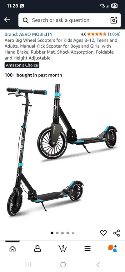 Aero Big Wheel Scooter, View more