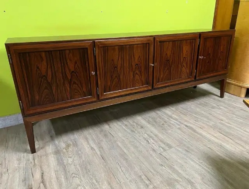 Mid Century Brazilian Rosewood Sideboard from Denmark Hutches
