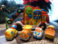 vtech smart car carrier and cars