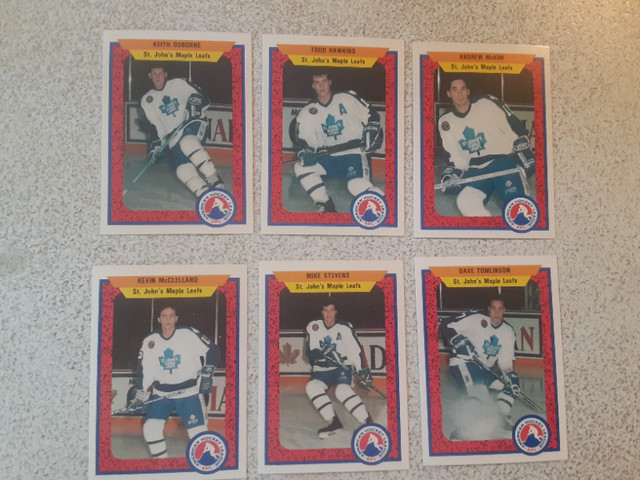 CARTES DE HOCKEY VINTAGES MAPLE-LEAFS ST-JOHN AHL 1991-92 dans Art et objets de collection  à Laval/Rive Nord - Image 3