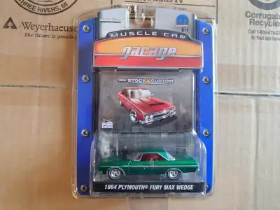 1:64 Greenlight MCG S&C Ser 4 Col B 1964 Plymouth Fury Max Wedge, View more