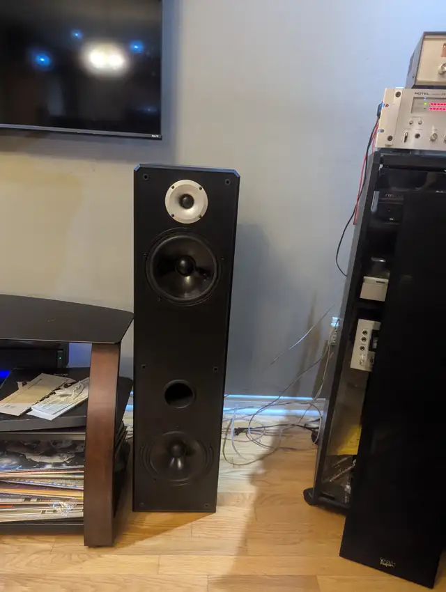 USED ACOUSTIC PROFILE 88.7 FLOOR SPEAKERS GOOD WORKING in Speakers in Markham / York Region - Image 3