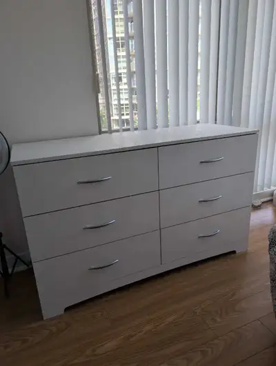 White 6-Drawer Dresser, View more