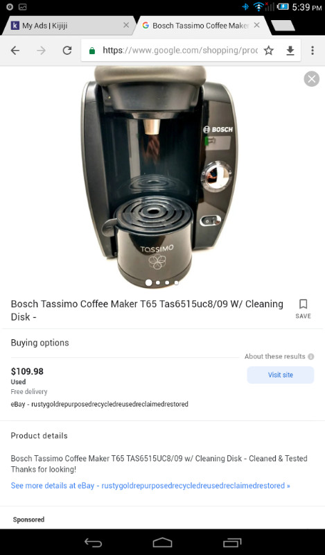 Bosch coffee machine for sale  