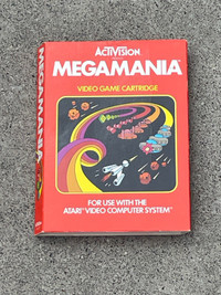 Atari 2600 Megamania cartridge with partial box 