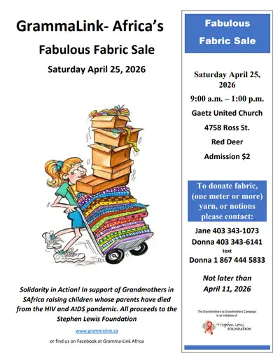 FABRIC Sale - Gramma Link Africa - RED Deer, View more