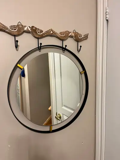 Round Wrought Iron Mirror, View more