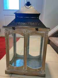 Lantern with Metal Top