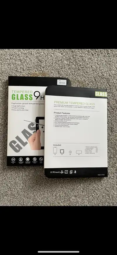 High quality iPad mini4 & mini5 glass screen protectors -Each $5 or 3 for $10 Located north east but...