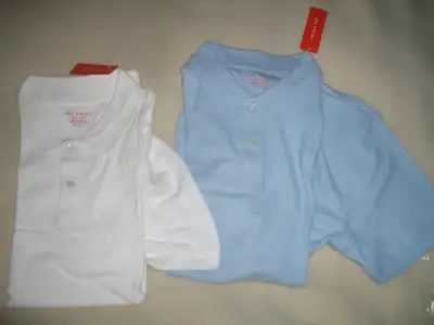 Polo cotton 100% Joe Fresh short sleeve  size XXL , white / blue, View more