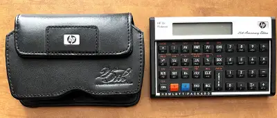 HP 12c Platinum 25th Anniversary Edition Calculator – Classic financial calculator in excellent cond...