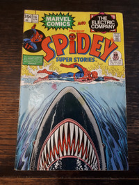 Spidey Super Stories #16 Jaws Homage April 1976 Marvel Comic