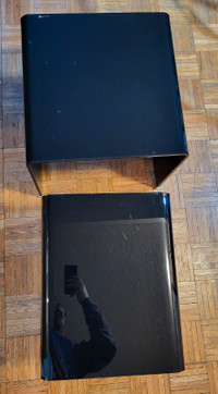 2-Piece Glass Side Tables -$80-