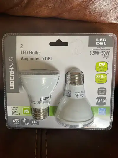 NEW 2 PACK OF PAR 20 LED LIGHT BULBS , View more