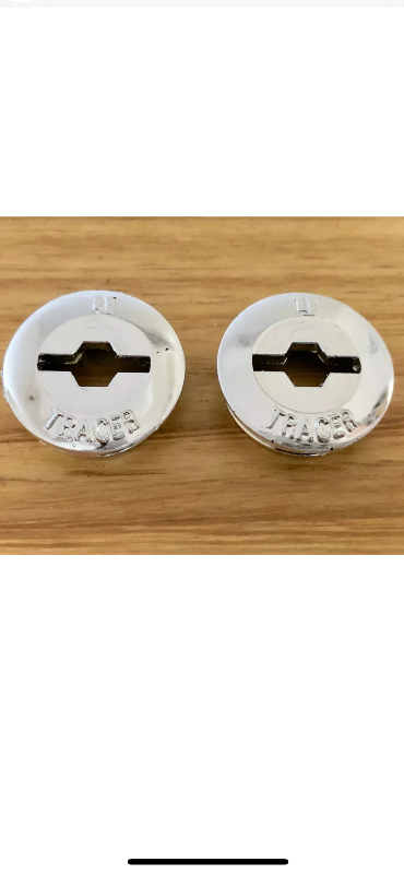 New Tracer Chrome Bicycle Crank Arm Dust Caps Vintage Road BMX, View more