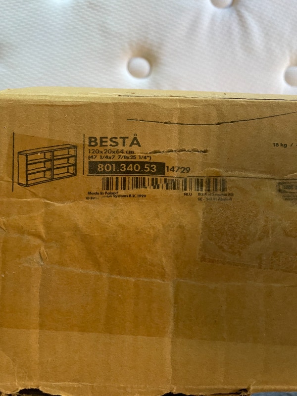 Ikea Besta Storage White Hutches & Display