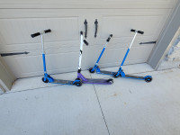 4 Kids scooters with skies