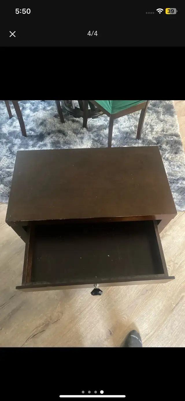 Hardwood wine cabinet with drawer in Dining Tables & Sets in Dartmouth - Image 5