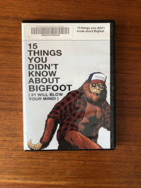 RARE - BIGFOOT 15 Things You Didn't Know - DVD Mint Disk X-Lib