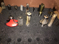 Tools for sale (Router bits new and used.  Sockets set. Hard cap