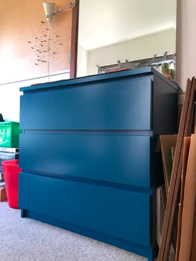 IKEA 3-drawer MALM dresser in Turquoise, View more