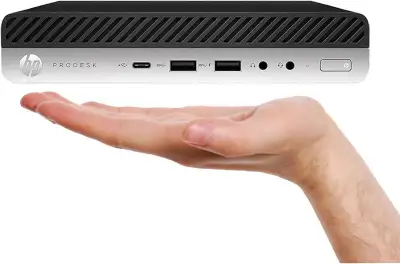 HP Pro Desk 600 G4 Mini Micro PC Core i5 ~ 8500T CPU 16gb RAM + 256gb SSD ~ Windows 11 Pro 64 bit OS...
