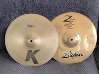 Zildjian K 13" K/Z Special hi hats, great condition
