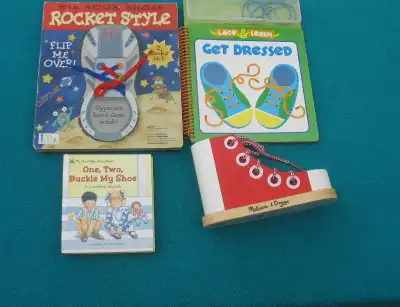 Tie/lace  a Shoe books and shoe  Teacher Resource, View more